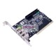 PCI USB IDE SATA VIA VT6421 VT6214 Card