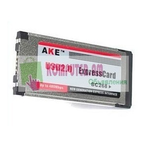 ExpressCard USB 34mm USB-2.0 Card