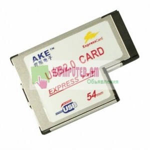 ExpressCard USB 54mm 2-port USB-2.0 Card