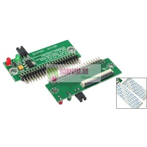 IDE ZIF 44-pin PATA 2.5" to 50-pin ZIF 1.8" Adapter