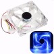 FAN DC 1225S Pure w/Blue LED 4-pin