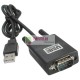 USB COM RS232 DB9 BLACK ADAPTER CABLE