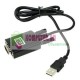 USB COM RS232 DB9 BLACK ADAPTER CABLE