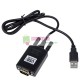 USB COM RS232 DB9 BLACK ADAPTER CABLE
