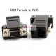 COM-RJ45 DB9 (F) RJ45 (F) Black Adapter