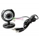 Webcamera USB ETRON Circle with 6 LED	and Microphone