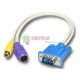 VGA-AV S-Video VGA (M) AV RCA (F) S-Video (F) Cable 