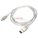 FireWire-FireWire 6-pin (M) 4-pin (M) 0.5 meter 1394A Cable